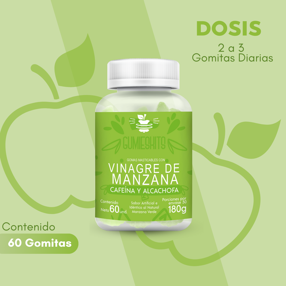 Gomitas de vinagre de Manzana