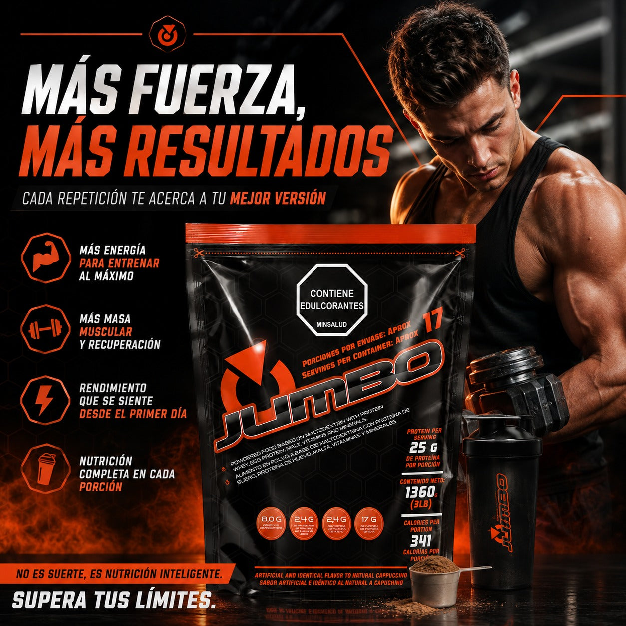 Proteína Jumbo x 3 lbs