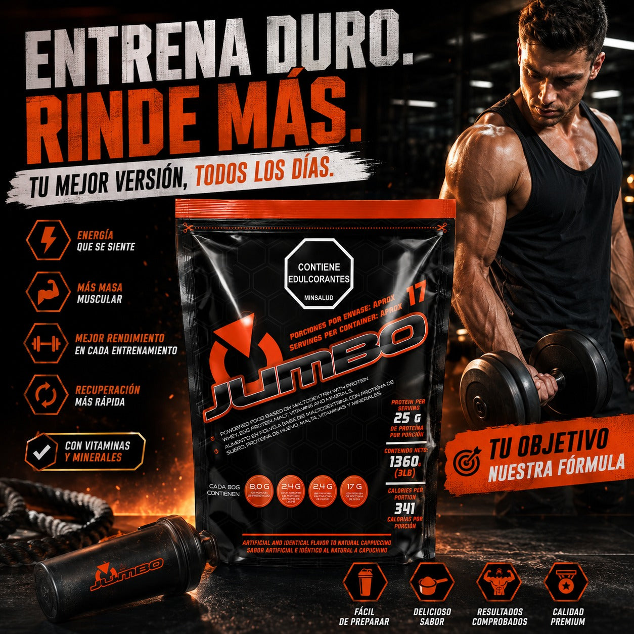 Proteína Jumbo x 3 lbs