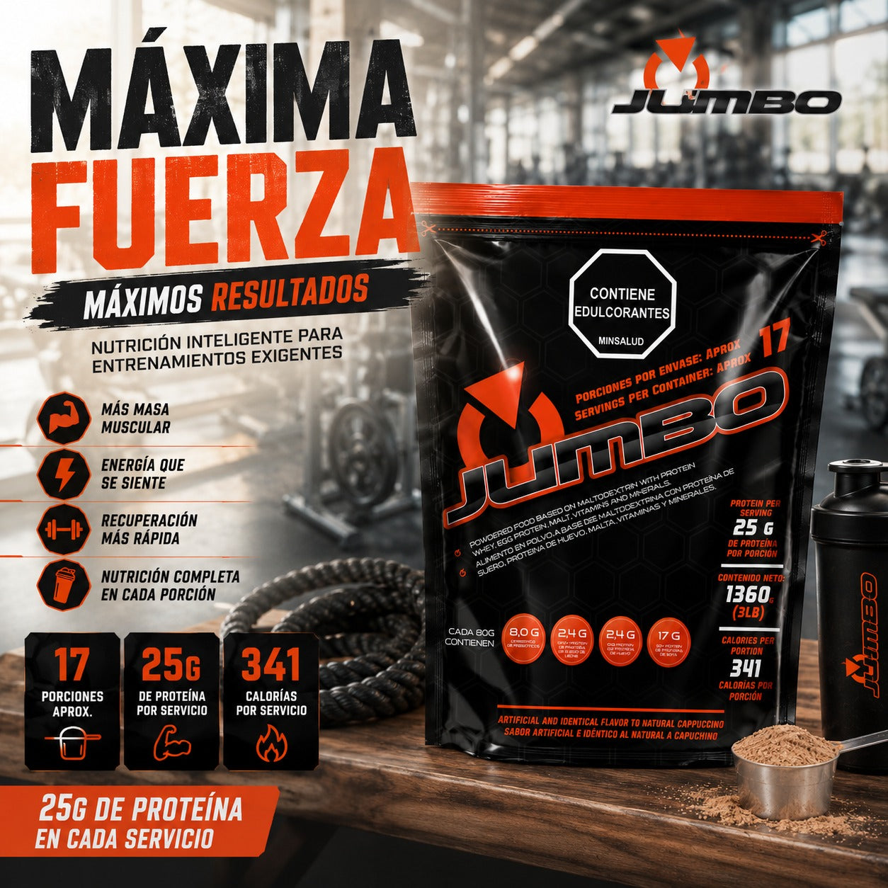Proteína Jumbo x 3 lbs