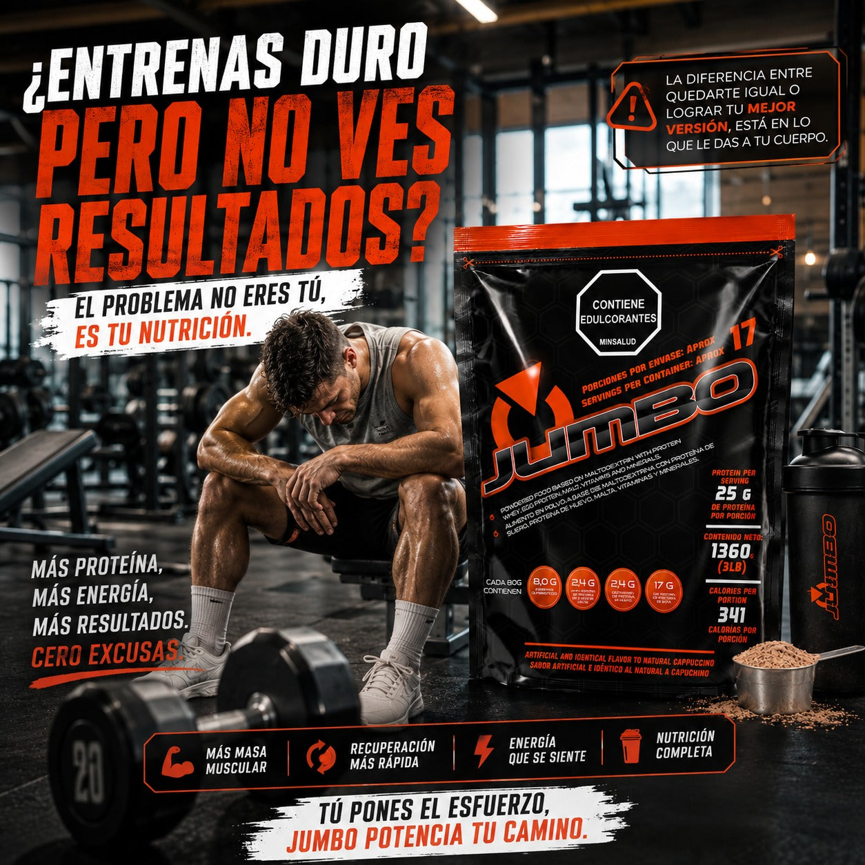 Proteína Jumbo x 3 lbs