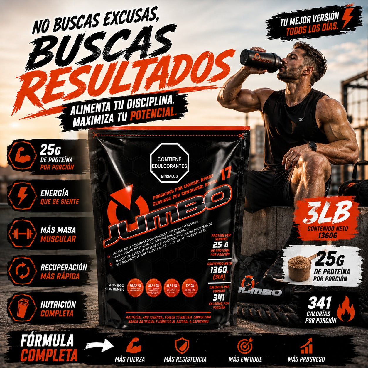 Proteína Jumbo x 3 lbs